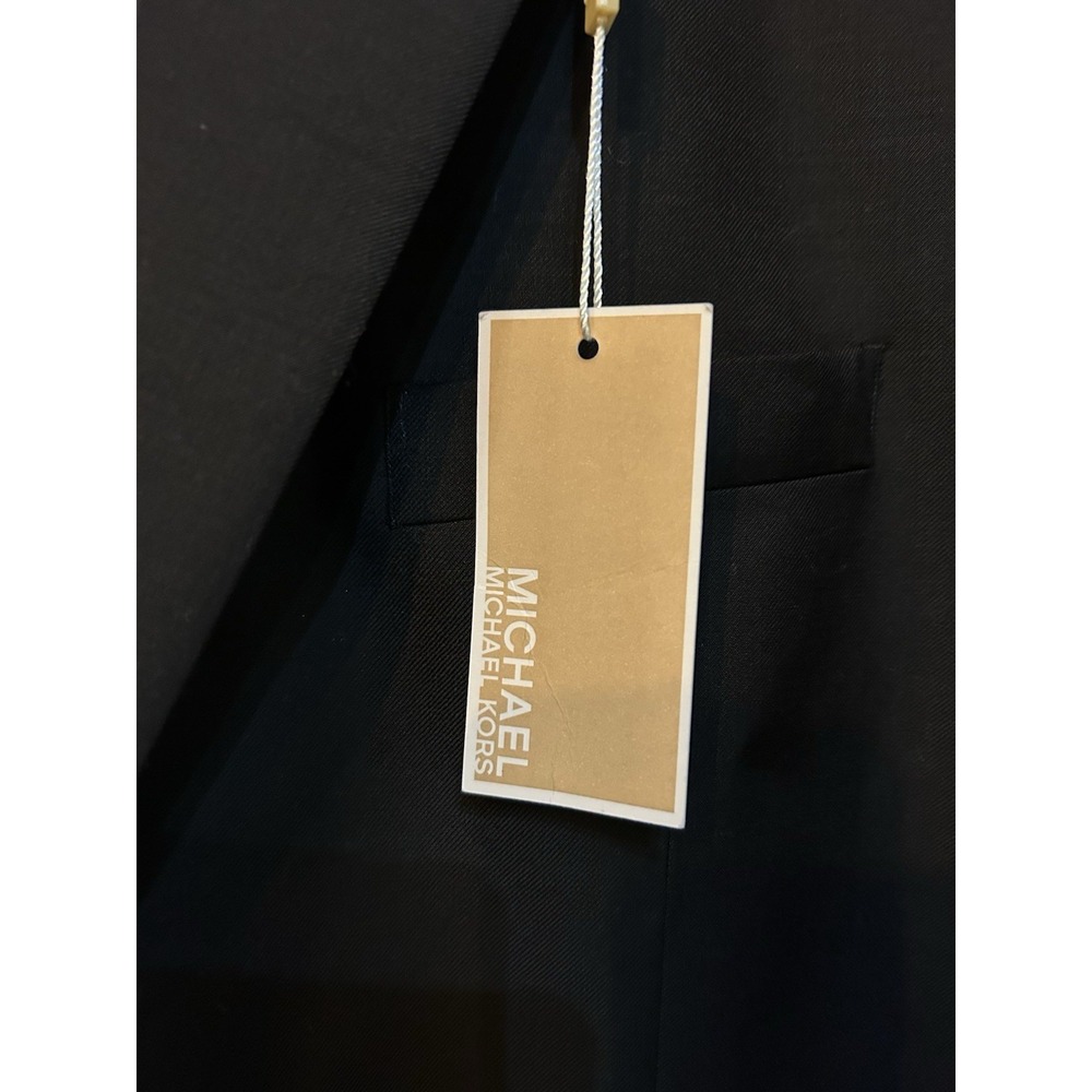 Michael Kors Black 100% Wool Suit Coat Jacket NWT 48 Long MSRP$400 - Picture 7 of 11